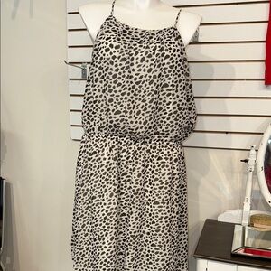 Maurices Black and Cream Spaghetti Strap Sundress